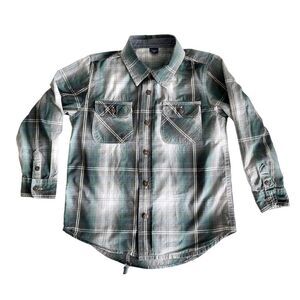 Baby Gap Boy’s Plaid Button-down  Long-sleeve Shirt, Sz:5